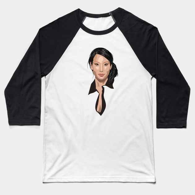 Lucy Liu Baseball T-Shirt by meganyiu